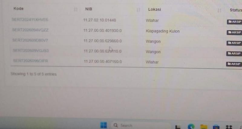 KUA Wangon Laporkan Sertifikat Wakaf Terbit dari BPN melalui Aplikasi Siwak