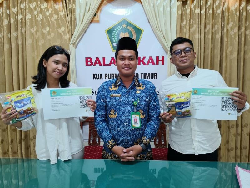 Persiapkan Mental Calon Pengantin, KUA Purwokerto Timur Beri Bimwin bagi Catin Asal Tangerang dan Purwokerto Lor