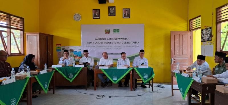 Audiensi dan Tindak Lanjut Ruislag Tanah MI Maarif NU 1 Karangdadap Digelar